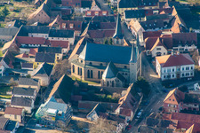 Photographie aérienne de Saint Pierre et Paul à le quartier Geinsheim in Neustadt an der Weinstraße dans le département Rhénanie-Palatinat, Allemagne