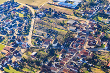 Photographie aérienne de Gommersheim dans le département Rhénanie-Palatinat, Allemagne
