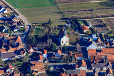 Saint-Barthélemy à Zeiskam dans le département Rhénanie-Palatinat, Allemagne d'en haut