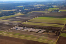 Vue aérienne de Chantier géothermique à Herxheimweyher dans le département Rhénanie-Palatinat, Allemagne