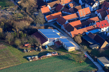 Domaine viticole Nagel à Vollmersweiler dans le département Rhénanie-Palatinat, Allemagne d'en haut