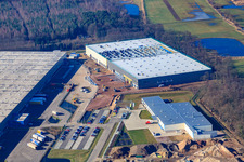 Photographie aérienne de Zone commerciale Horst, 3ème phase de construction Gazely à le quartier Minderslachen in Kandel dans le département Rhénanie-Palatinat, Allemagne