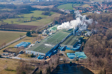 Isolation Sitek à le quartier Altenstadt in Wissembourg dans le département Bas Rhin, France vue du ciel