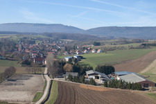 Bremmelbach dans le département Bas Rhin, France d'en haut