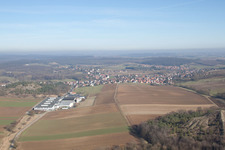 Dieffenbach-lès-Wœrth dans le département Bas Rhin, France hors des airs