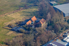 Photographie aérienne de Barthelsmühle à le quartier Minderslachen in Kandel dans le département Rhénanie-Palatinat, Allemagne