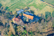 Barthelsmühle à le quartier Minderslachen in Kandel dans le département Rhénanie-Palatinat, Allemagne vue du ciel