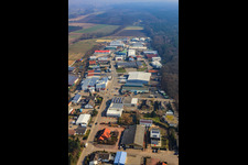 Photographie aérienne de Zone industrielle de Gäxwald à le quartier Herxheim in Herxheim bei Landau dans le département Rhénanie-Palatinat, Allemagne