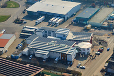 Photographie aérienne de Zone commerciale de Gäxwald, centre REHA à le quartier Herxheim in Herxheim bei Landau dans le département Rhénanie-Palatinat, Allemagne