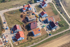 Nouvelle zone de développement Lower Rappenfeld à le quartier Mörlheim in Landau in der Pfalz dans le département Rhénanie-Palatinat, Allemagne depuis l'avion