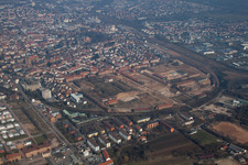 Vue aérienne de Zone de transformation Cornichonstr à Landau in der Pfalz dans le département Rhénanie-Palatinat, Allemagne