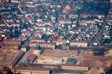 Vue aérienne de Zone de transformation Cornichonstr à Landau in der Pfalz dans le département Rhénanie-Palatinat, Allemagne