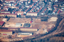 Vue oblique de Zone de transformation Cornichonstr à Landau in der Pfalz dans le département Rhénanie-Palatinat, Allemagne