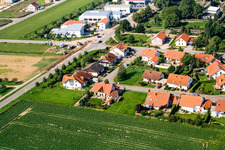 Steinweiler dans le département Rhénanie-Palatinat, Allemagne du point de vue du drone