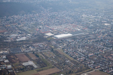 Vue aérienne de Kirchheim à le quartier Rohrbach in Heidelberg dans le département Bade-Wurtemberg, Allemagne
