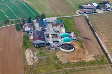 Vue aérienne de Lerchenberg à le quartier Grombach in Bad Rappenau dans le département Bade-Wurtemberg, Allemagne