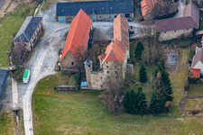 Vue aérienne de Verrouillage à le quartier Grombach in Bad Rappenau dans le département Bade-Wurtemberg, Allemagne