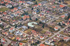 Vue aérienne de Maternelle à Sulzfeld dans le département Bade-Wurtemberg, Allemagne