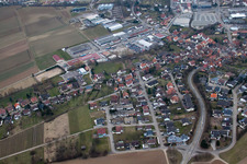 Vue aérienne de Quartier Unterderdingen in Oberderdingen dans le département Bade-Wurtemberg, Allemagne