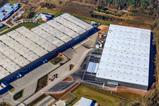 Minderlachen, zone industrielle Horst, Gazeley Logistic à le quartier Minderslachen in Kandel dans le département Rhénanie-Palatinat, Allemagne d'en haut