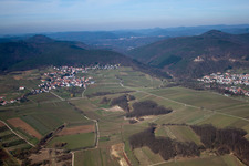 Vue oblique de Quartier Gleiszellen in Gleiszellen-Gleishorbach dans le département Rhénanie-Palatinat, Allemagne