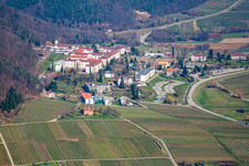 Hôpital psychiatrique d'État de Landeck à Klingenmünster dans le département Rhénanie-Palatinat, Allemagne d'en haut
