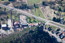 Vue aérienne de Dahn dans le département Rhénanie-Palatinat, Allemagne