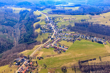 Vue aérienne de Trulben dans le département Rhénanie-Palatinat, Allemagne