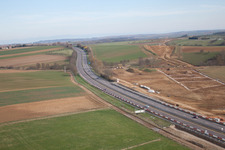 Vue aérienne de Gottesheim dans le département Bas Rhin, France