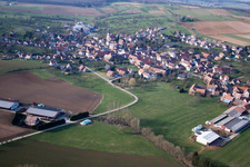 Mietesheim dans le département Bas Rhin, France hors des airs