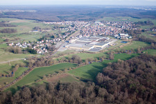Mertzwiller dans le département Bas Rhin, France hors des airs