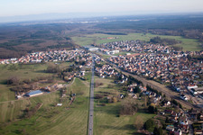 Vue oblique de Griesbach dans le département Bas Rhin, France