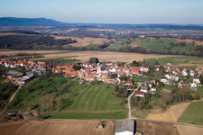 Vue aérienne de Forstheim dans le département Bas Rhin, France