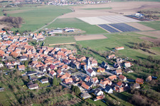 Morsbronn-les-Bains dans le département Bas Rhin, France depuis l'avion