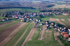 Retschwiller dans le département Bas Rhin, France depuis l'avion