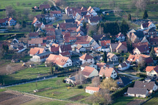 Retschwiller dans le département Bas Rhin, France vue du ciel