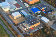 Vue aérienne de Assemblage et construction métallique Blumenstiel GmbH à Herxheim bei Landau dans le département Rhénanie-Palatinat, Allemagne