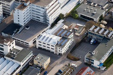 Photographie aérienne de Jilg Company, Dieselstr à le quartier Eltingen in Leonberg dans le département Bade-Wurtemberg, Allemagne