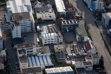 Jilg Company, Dieselstr à le quartier Eltingen in Leonberg dans le département Bade-Wurtemberg, Allemagne depuis l'avion