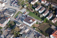 Langro Chemie, Porschestrasse 12 à le quartier Zuffenhausen in Stuttgart dans le département Bade-Wurtemberg, Allemagne d'en haut