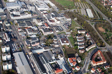 Langro Chemie, Porschestrasse 12 à le quartier Zuffenhausen in Stuttgart dans le département Bade-Wurtemberg, Allemagne hors des airs