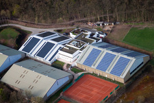 Association de tennis du Wurtemberg, Emerholzweg à le quartier Stammheim in Stuttgart dans le département Bade-Wurtemberg, Allemagne vue d'en haut