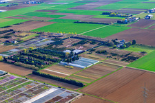 Vue aérienne de Schillinger H.-J. et S. Pépinière et ferme équestre Blum, Im Kornfeld à Möglingen dans le département Bade-Wurtemberg, Allemagne