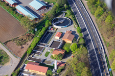 Photographie aérienne de Station d'épuration Kandel à Kandel dans le département Rhénanie-Palatinat, Allemagne