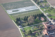 Vue oblique de Jardin d'ornement à Erlenbach bei Kandel dans le département Rhénanie-Palatinat, Allemagne