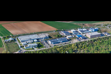 Vue aérienne de Panorama à le quartier Herxheim in Herxheim bei Landau dans le département Rhénanie-Palatinat, Allemagne
