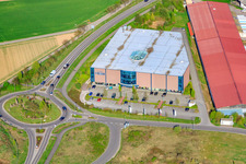 Photographie aérienne de Magasin de meubles Weber - Cuisines, canapés, fauteuils, matelas à Herxheim bei Landau dans le département Rhénanie-Palatinat, Allemagne