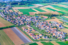 Nouvelle zone de développement Unteres Rappenfeld à le quartier Mörlheim in Landau in der Pfalz dans le département Rhénanie-Palatinat, Allemagne vue du ciel