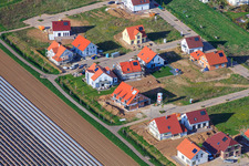 Image drone de Nouvelle zone de développement Unteres Rappenfeld à le quartier Mörlheim in Landau in der Pfalz dans le département Rhénanie-Palatinat, Allemagne
