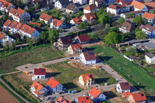 Vue aérienne de Nouvelle zone de développement Unteres Rappenfeld x An den Thoräckern à le quartier Mörlheim in Landau in der Pfalz dans le département Rhénanie-Palatinat, Allemagne